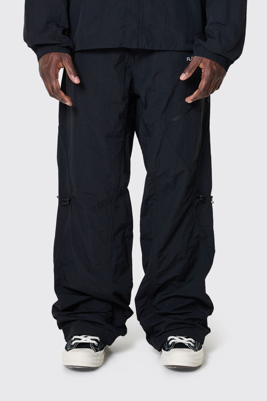 Flaneur Turtle Nylon Trousers FTRP062 Black - Calico Club
