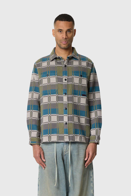 Gramicci Flannel Anthony Shirt Silver Check