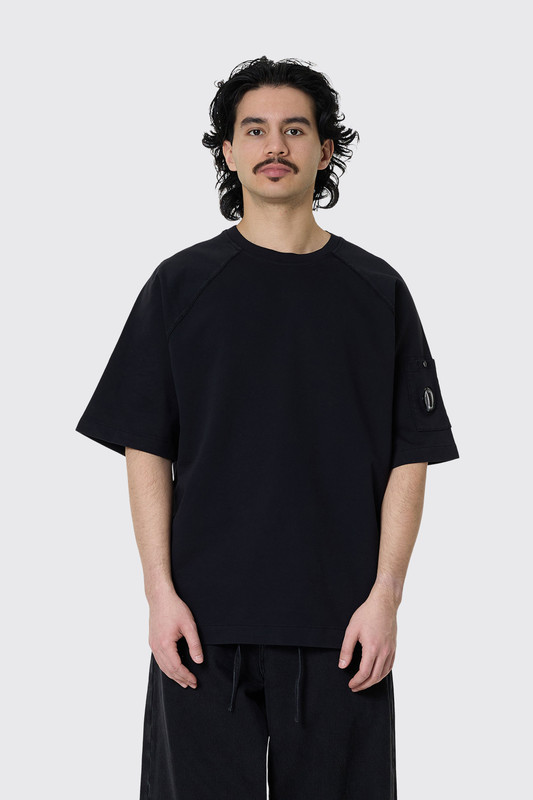 C.P. Company Light Fleece SS Sweatshirt Black