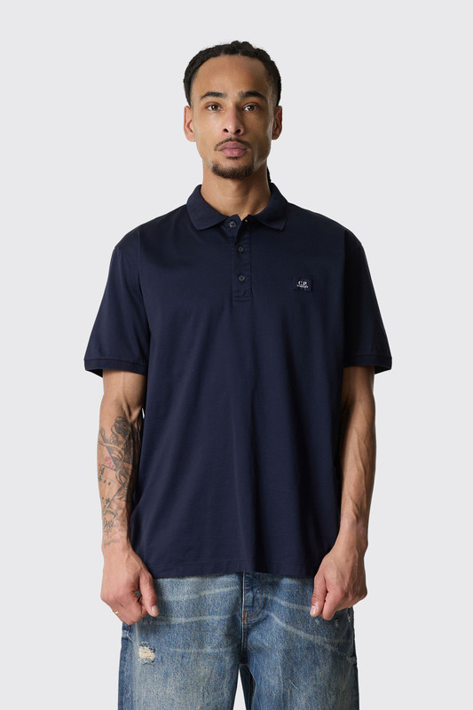 C.P. Company 70/2 Mercerized Jersey Gasato SS Polo 20CMPL115A-006374G Total Eclipse