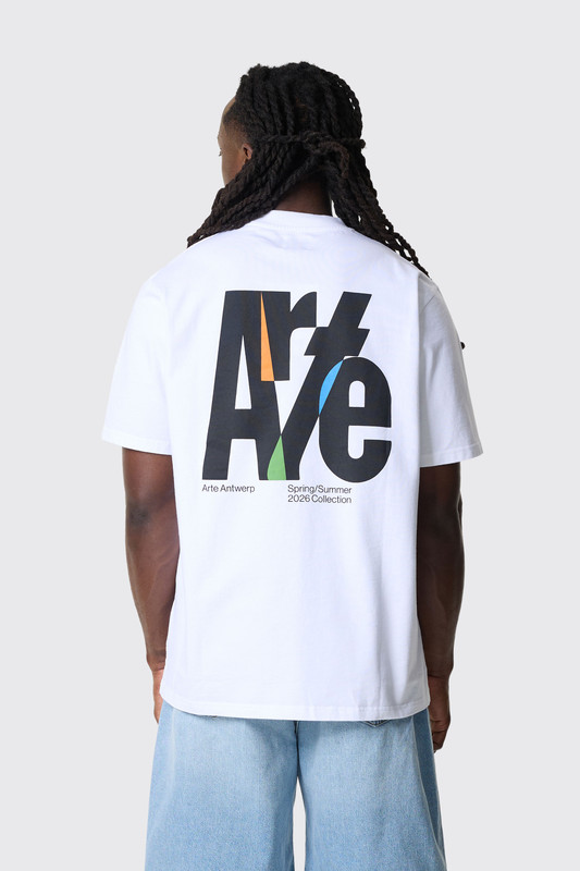 Arte Antwerp Big Logo Back T-Shirt SS26-141T White