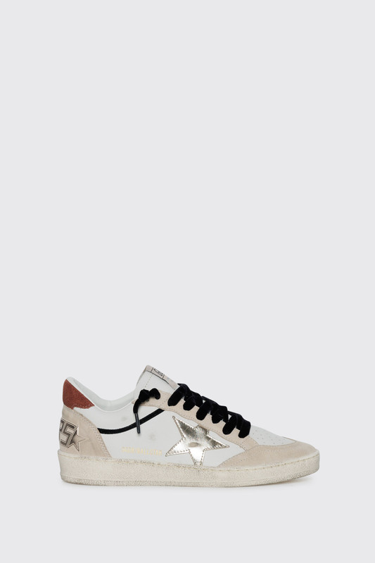 Golden Goose Ball Star Leather GWF00746F008146 83252 White/Beige/Platinum