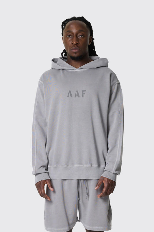 Applied Art Forms Logo Vintage Hoodie D28287-E429 Dark Magnesium