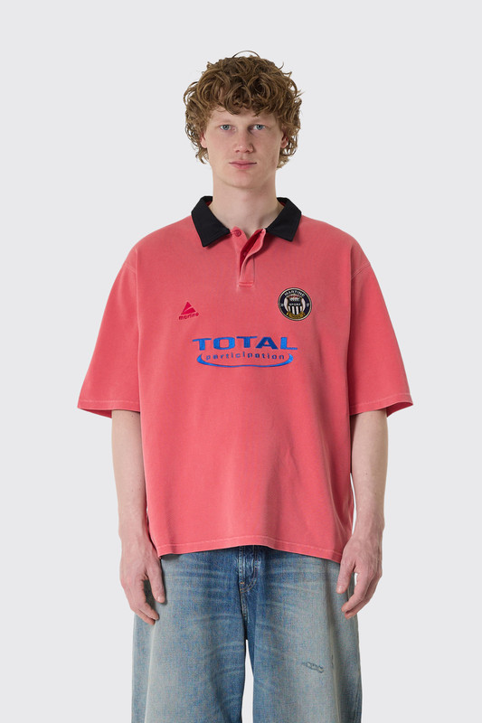 Martine Rose Oversized S/S Polo 674JE02110 Pink Washed 
