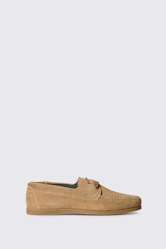 Vinny's Boatman Beige Suede