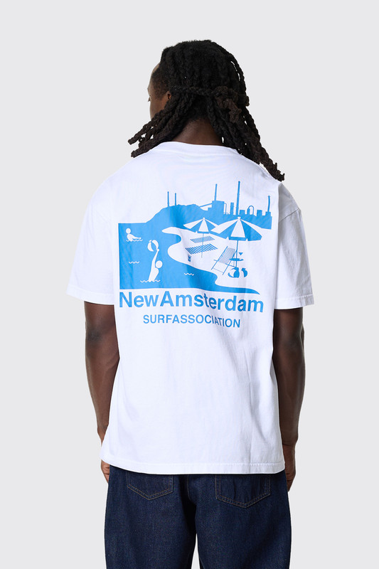 NASA Beach Sign Tee White