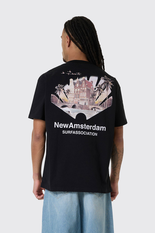 New Amsterdam Surf Association Tropical Tee 2601074002 Black