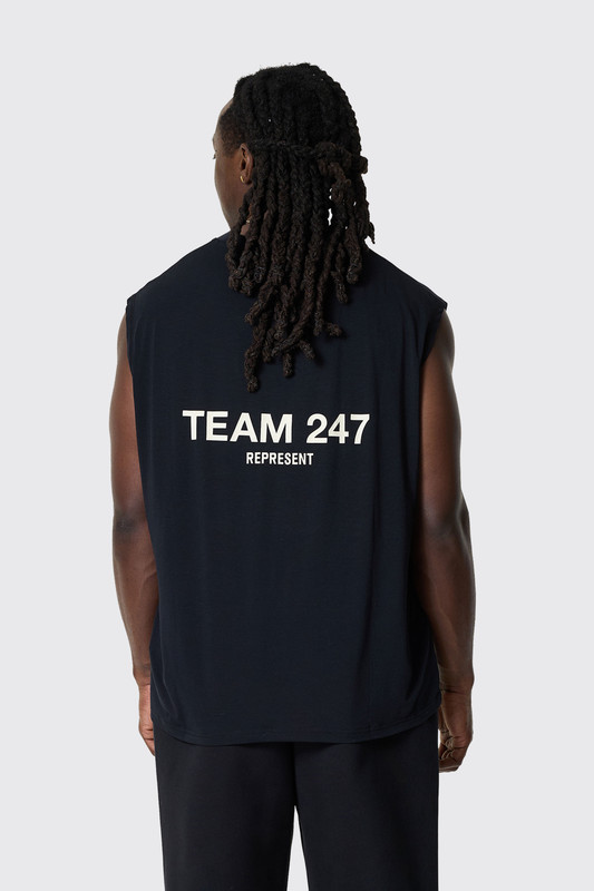 REPRESENT Team 247 Oversized Tank 1 Jet Black