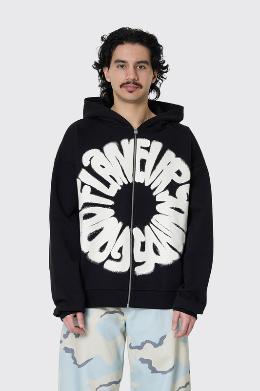 Flaneur Sounds Good Zip-Up Black