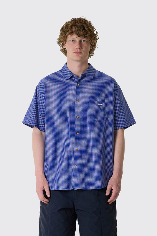 OBEY Bigwig Frank Woven 181210464 SFB Surf Blue Multi