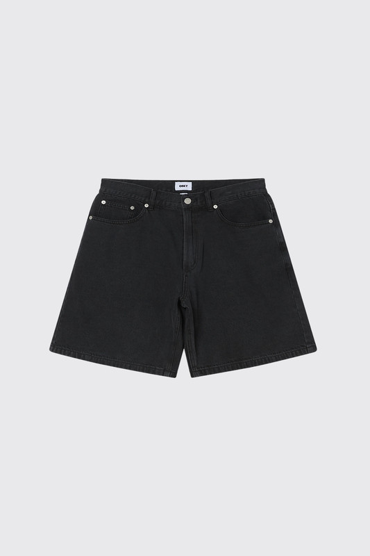 Obey Emerson Denim Short WBL Washed Black