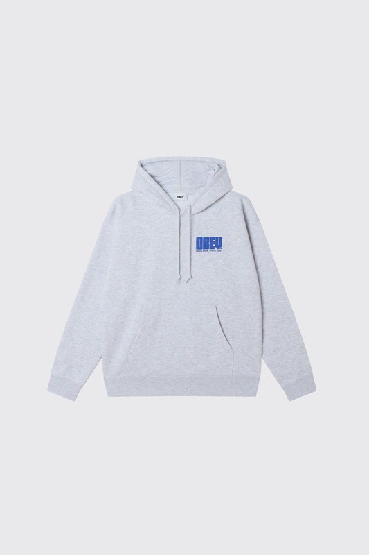 Obey Heavy Ideas Hood AGRY Ash Grey