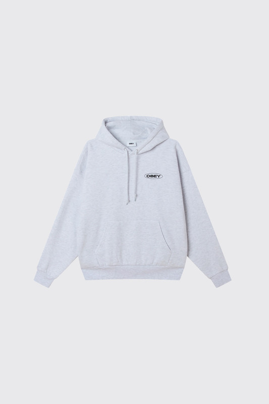 Obey Oval Cities Hood AGRY Ash Grey