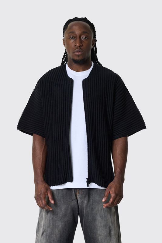 Seventh Rib Knit Kimono Top T250205 Night