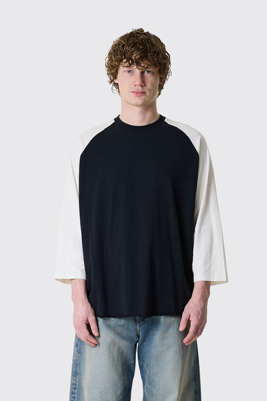 Stockholm Surfboard Club Raglan T-Shirt U1000269 Black/White