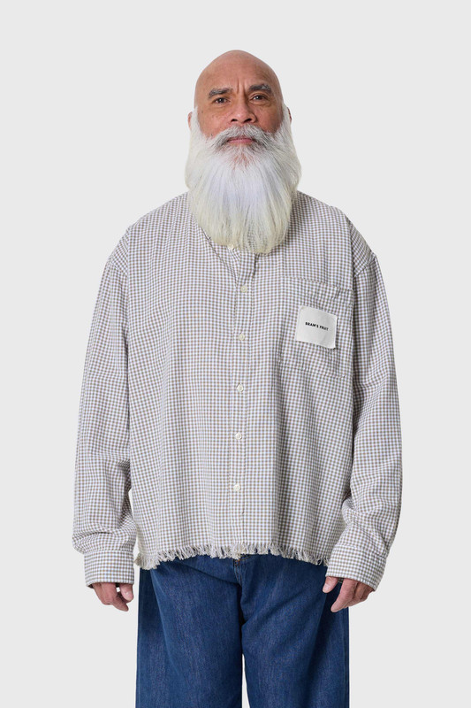 Bram's Fruit Distressed Farmer's Shirt LS 1114 Olive Green