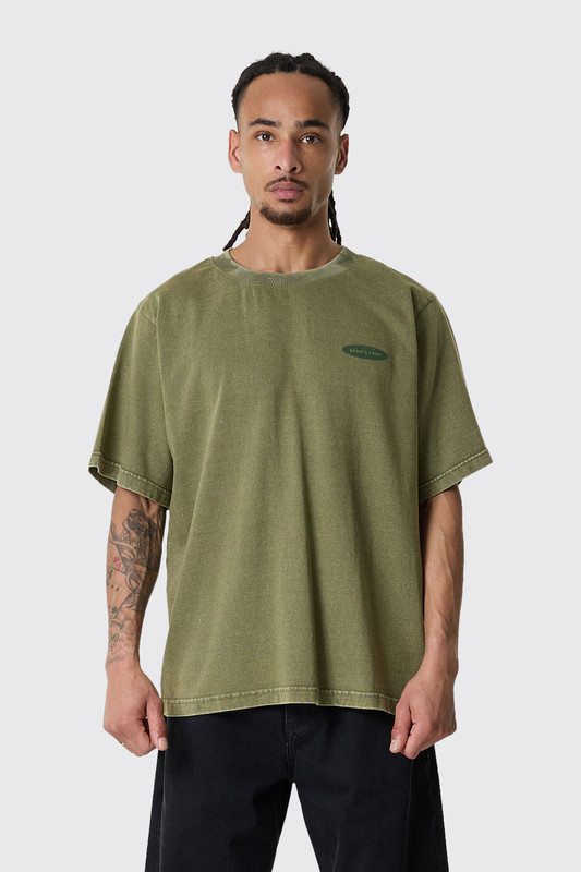 Bram's Fruit Distressed F*ck Off I'm Gardening SS 1042 Olive Green