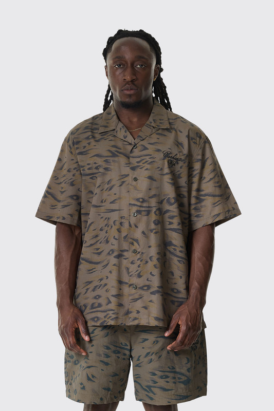Carhartt WIP S/S Travon Shirt  I036808 3TD.XX Cypress/Black