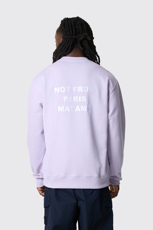 Drôle de Monsieur Le Sweatshirt Slogan K-SW149-CO127 LAV Lavander