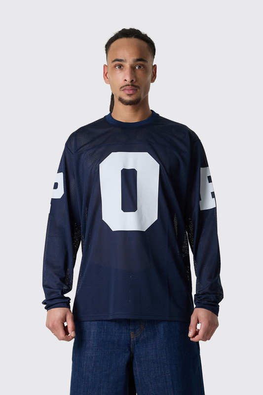 POP Trading Mesh Football Longsleeve Navy