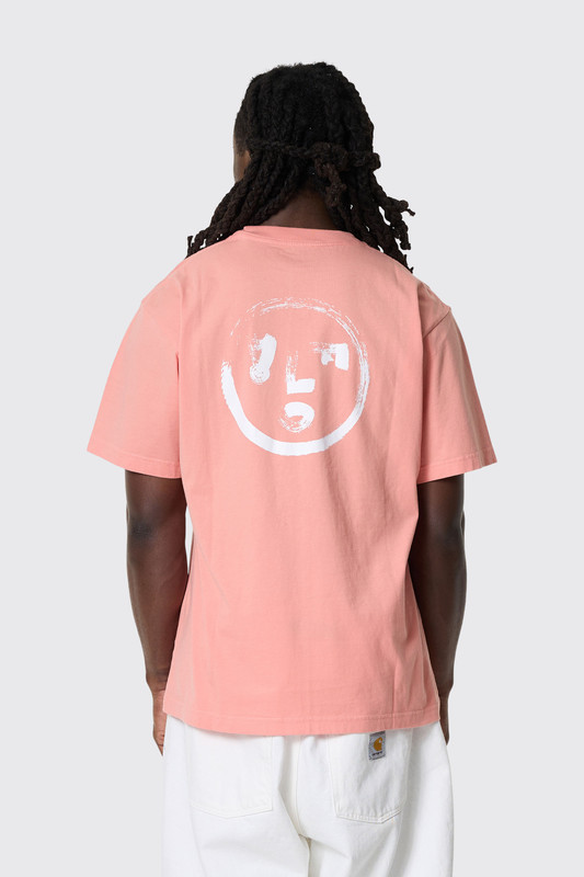OLAF Brushstroke Face Tee Burnt Coral