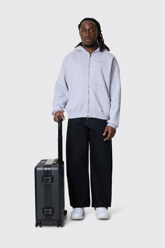 OLAF Signature Zip Hoodie Heather Grey