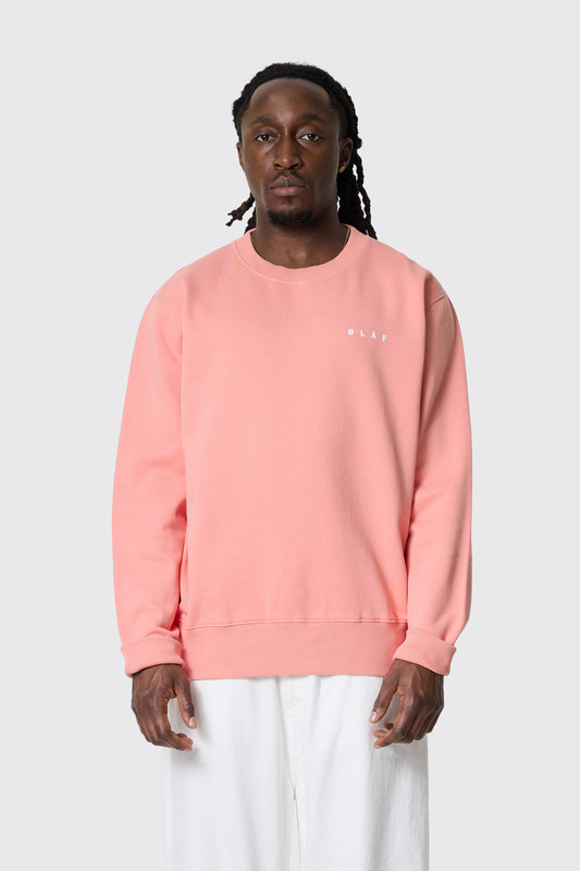 OLAF Brushstroke Face Crewneck Burnt Coral