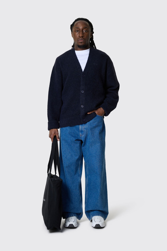 OLAF Signature Knitted Cardigan Navy