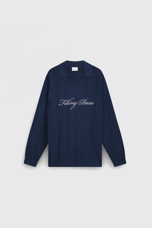 Filling Pieces Knit Football Jersey 412674500148 150 Navy