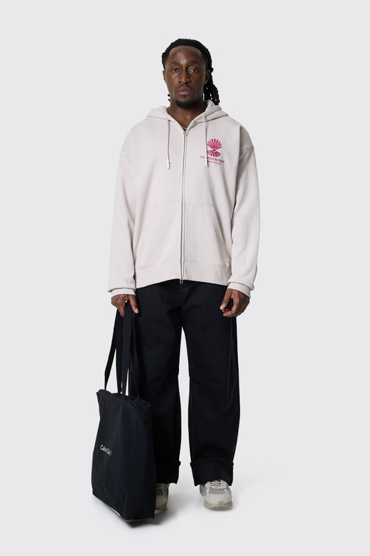 NASA Logo Hoodie Zip-Up Pebble Magenta/Beige