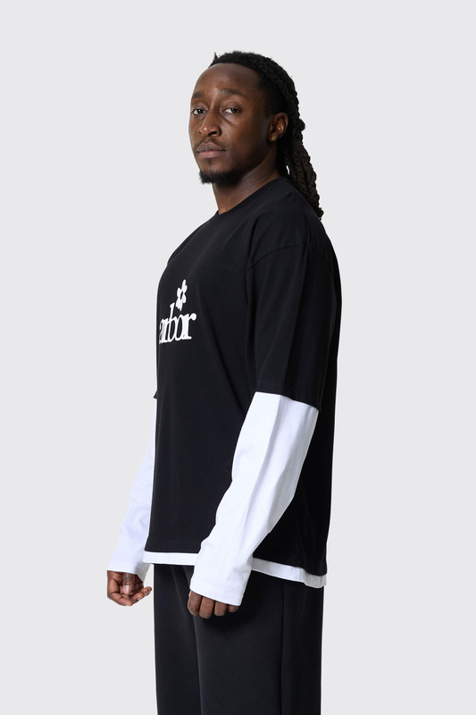 Arbor Antwerp Layered Longsleeve  Black