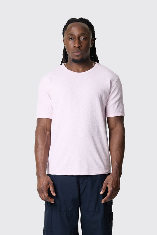 Sunflower Jagger Waffle T-Shirt 2048 Light Pink - Calico Club
