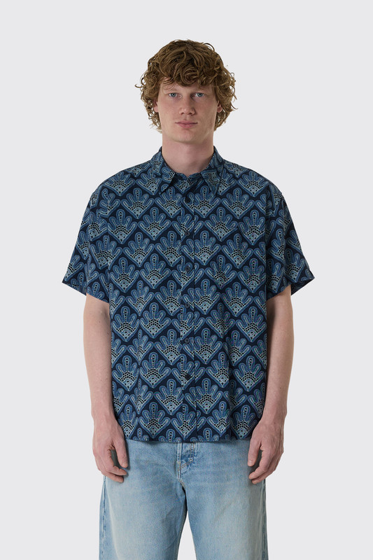 NN.07 Deon SS Print 50055 2610000057 200 Navy Blue