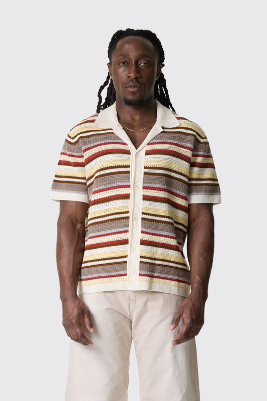 NN.07 Lars Polo Cardigan 60019 2620000866 Ivory