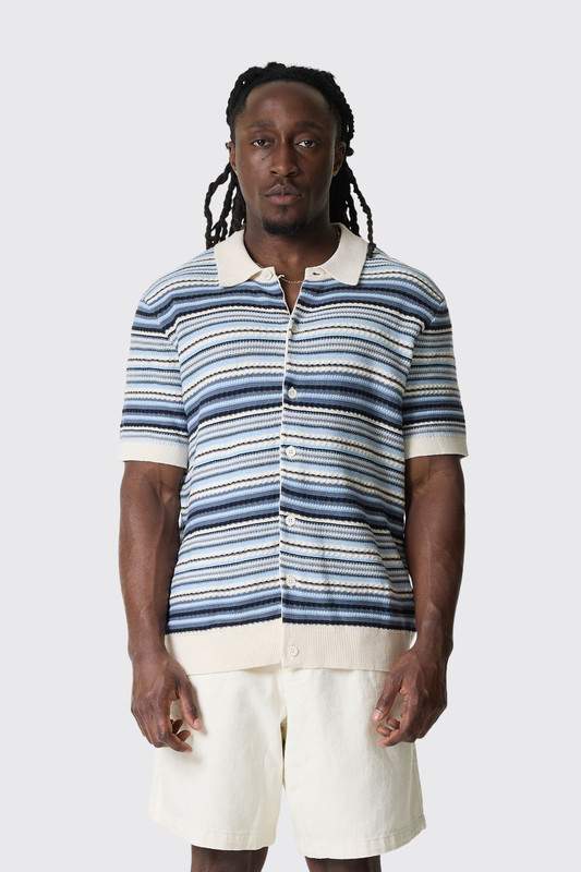 NN.07 Nolan Polo Cardigan 60019 2620000918 Navy Multi