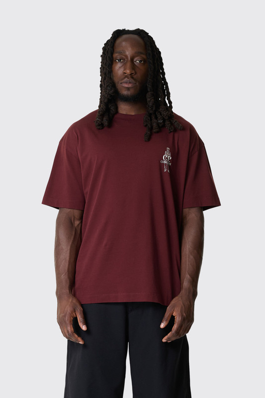 C.P. Company 30/1 Jersey Short Sleeve Comfort Logo 21CMTS166A-005100W 592 Andorra