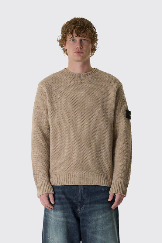 Stone Island 5100055 Crew Neck L2S155100055S02A3 V0M94 Biscuit Melange