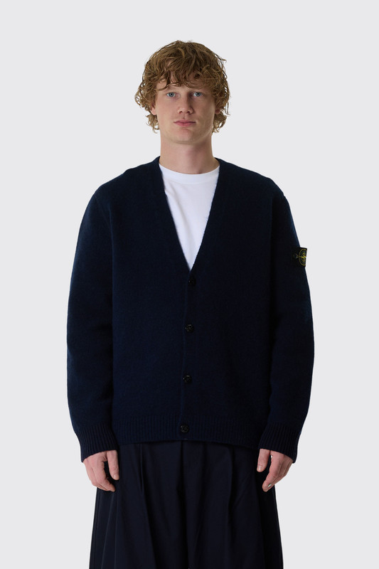 Stone Island 5100046 Cardigan L2S155100046S0N22 V0M20 Melange Blue