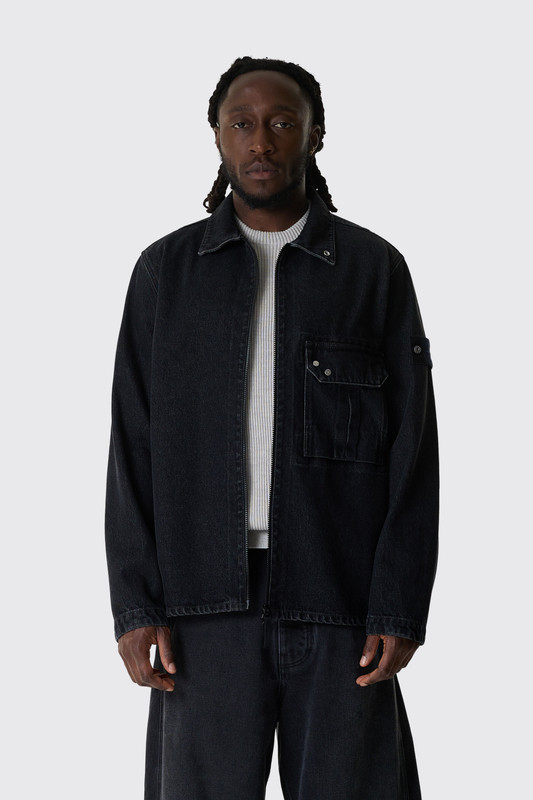 Stone Island 1200002 Shirts L2S141200002S0J32 VJ902 Black Medium Wash