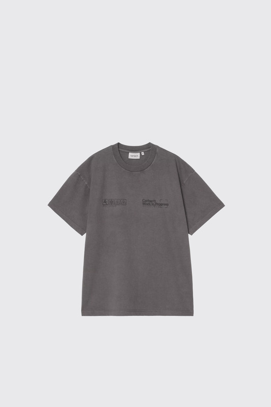 Carhartt WIP S/S Boxed T-Shirt I037256 26.GD Soot Garment Dyed