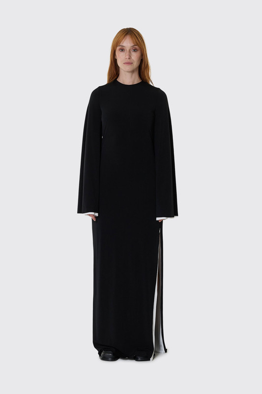 DARKPARK Jenna Long Double Jersey Dress WDR11 FAC183 0099 Black