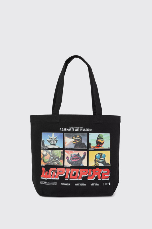 Carhartt WIP Canvas Graphic Tote  I033975 3ZS.XX Print Black