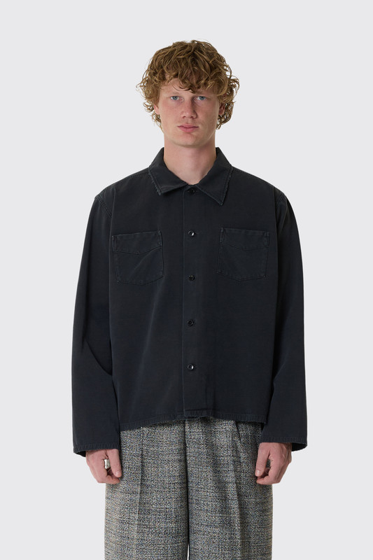 Stockholm Surfboard Club Club Overshirt U4000300 WB1 Washed Black
