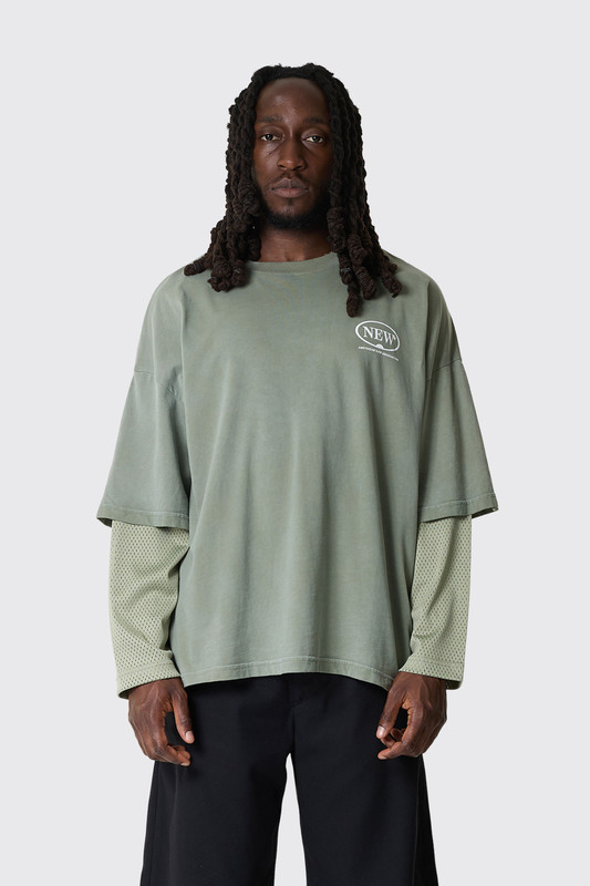 New Amsterdam Surf Association Double Layer Longsleeve 2602066001 Sea Grass