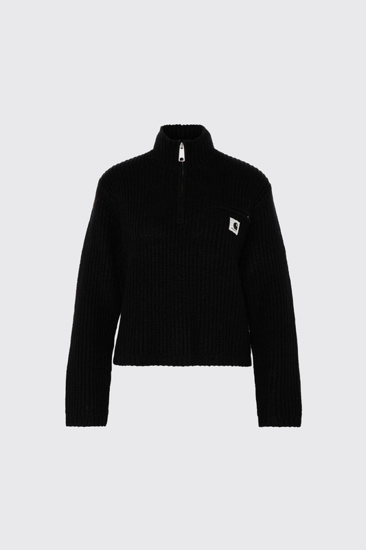 Carhartt WIP W Detroit Half Zip Sweater I037036 89 XX Black