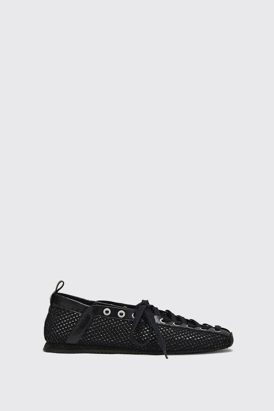 GANNI Sporty Ballerina Mesh D1020024 099 Black