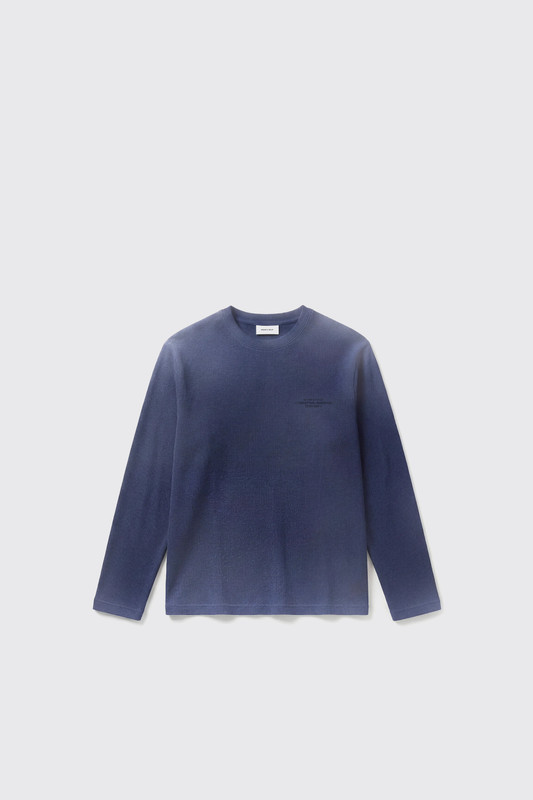 Bram's Fruit Stamp Waffle Longsleeve 2080 Washed Midnight Blue