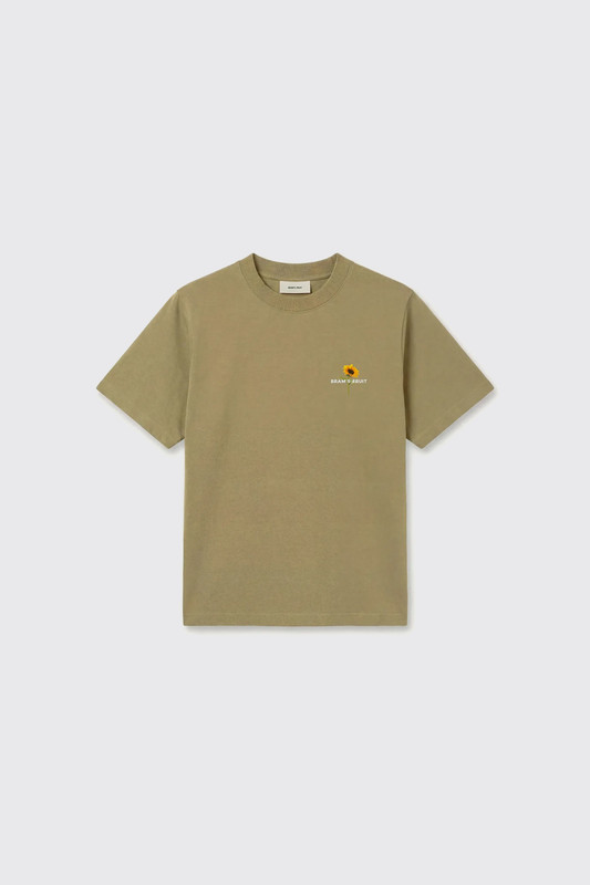 Bram's Fruit Sunflower T-shirt 2120 Olive Green