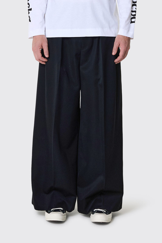 Simone Rocha Peeling Waist Wide Leg Trousers 4213 1217 Black