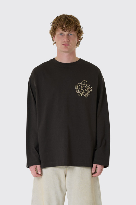 FLÂNEUR Happy Flower Long Sleeve FTSH251 234 Brown